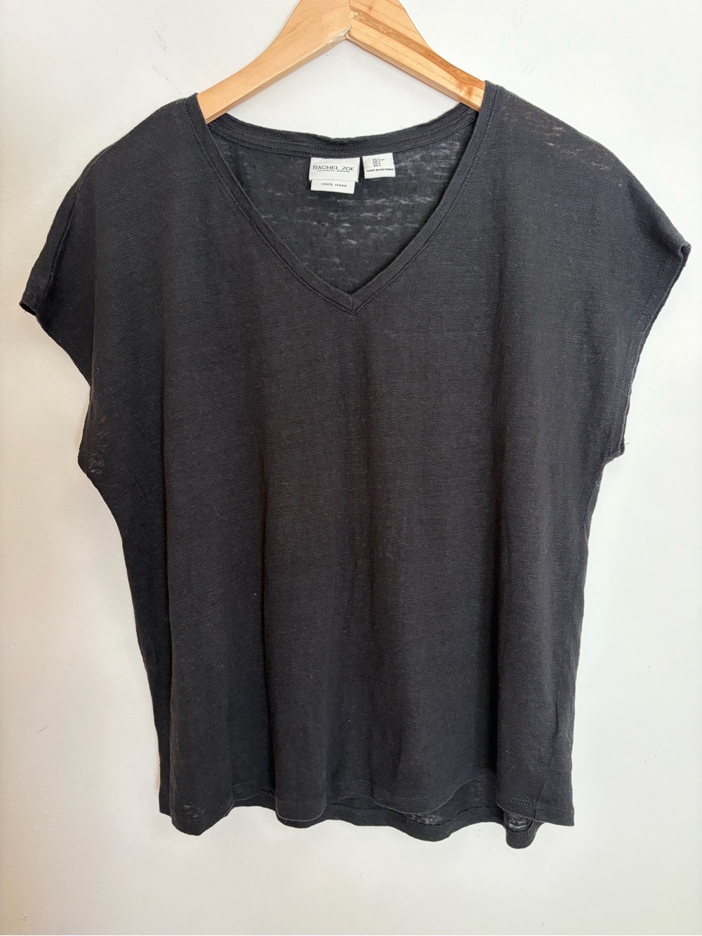 Rachel Zoe Linen V-neck Top